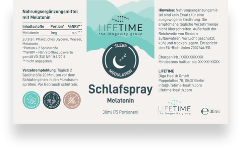Schlafspray mit Melatonin